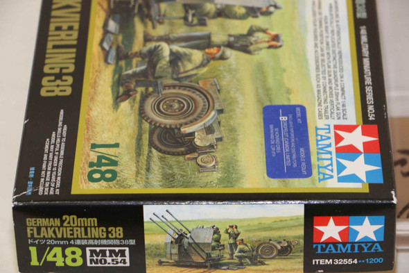 TAM32554 - Tamiya 1/48 German 20mm Flakvierling 38   WWHP119850