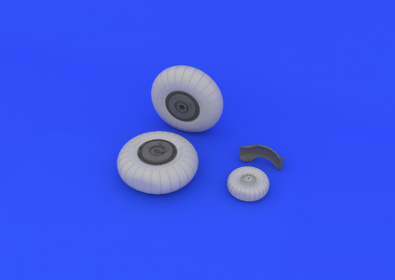 EDU648130 - Eduard Brassin 1/48 Ju 88 wheels early