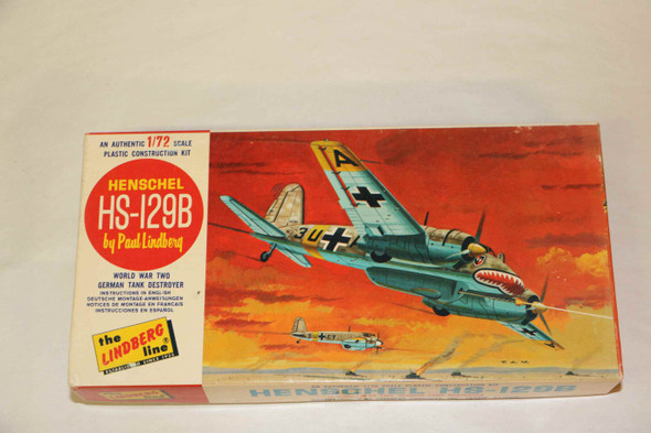 LIN441-50 - Lindberg 1/72 Henschel Hs-129B World War II German Tank Destroyer  WWHP112096
