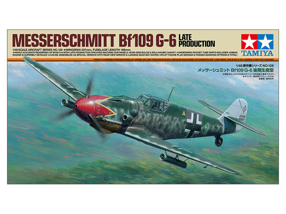 TAM61128 - Tamiya 1/48 Messerschmitt Bf 109G-6 Late Model