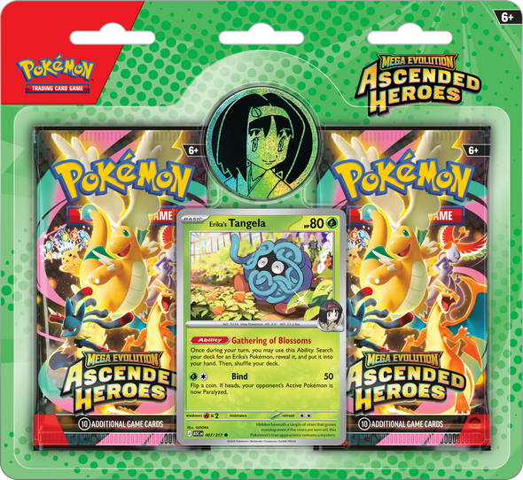 Pokemon ME2.5 Ascended Heroes 2 pack blister Collection Erika/Larry