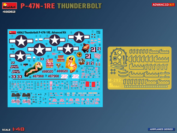 MIA48062 - Miniart 1/48 P-47N-1RE THUNDERBOLT. ADVANCED KIT