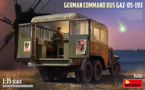 MIA35202 - Miniart 1/35 GERMAN COMMAND BUS GAZ-05-193