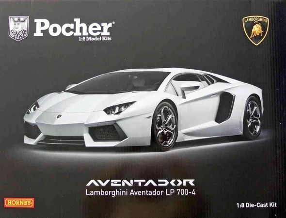 POCHK101 Pocher 1/8 Lamborghini Aventador LP 700-4 Die-Cast Kit White