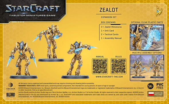 Archon Studio Starcraft Protoss Zealot Expansion Set - ACSSCMG0017