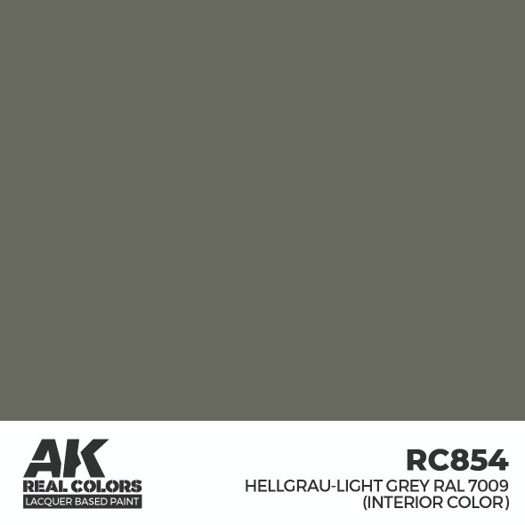 AKIRC854 - AK Interactive Real Colors Hellgrau-Light Grey RAL 7009 (interior color) 17 ml