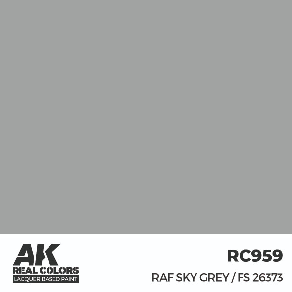 AKIRC959 - AK Interactive Real Colors RAF Sky Grey / FS 26373 17 ml.