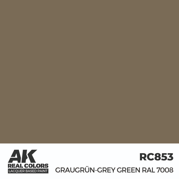 AKIRC853 - AK Interactive Real Colors Graugrün-Grey Green RAL 7008 17 ml.