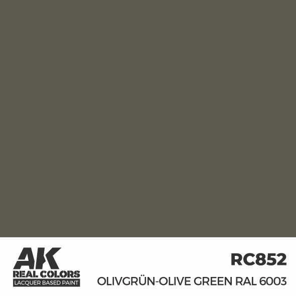 AKIRC852 - AK Interactive Real Colors Olivgrün-Olive Green RAL 6003 17 ml.