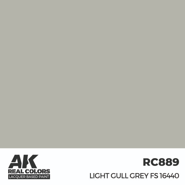 AKIRC889 - AK Interactive Real Colors Light Gull Grey FS 16440 17 ml.