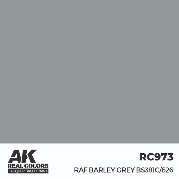 AKIRC973 - AK Interactive Real Colors RAF Barley Grey BS381C/626 17 ml.
