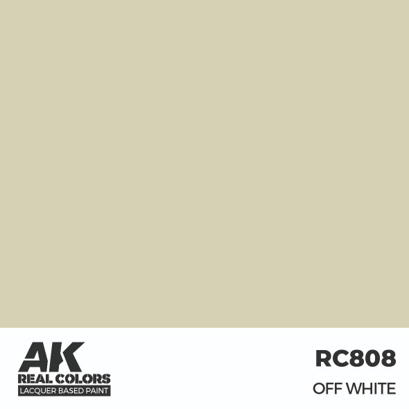 AKIRC808 - AK Interactive Real Colors Off White 17 ml.