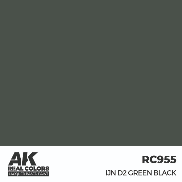 AKIRC955 - AK Interactive Real Colors IJN D2 Green Black 17 ml.