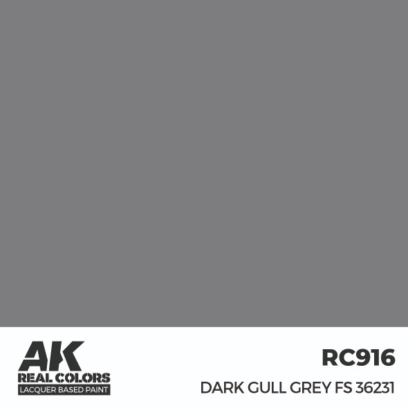 AKIRC916 - AK Interactive Real Colors Dark Gull Grey FS 36231 17 ml.