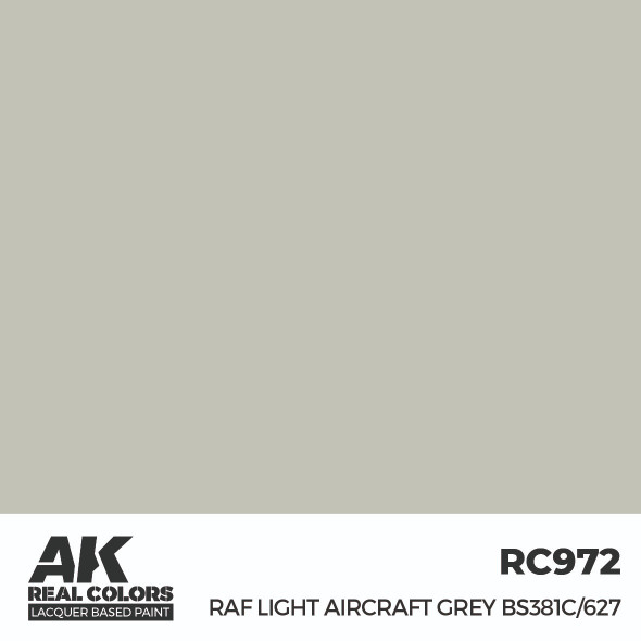 AKIRC972 - AK Interactive Real Colors RAF Light Aircraft Grey BS381C/627 17 ml.