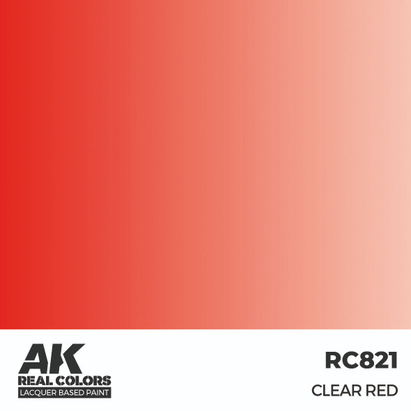 AKIRC821 - AK Interactive Real Colors Clear Red 17 ml.