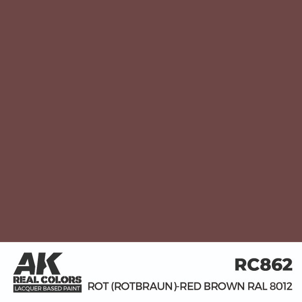 AKIRC862 - AK Interactive Real Colors Rot (Rotbraun)-Red Brown RAL 8012 17 ml.