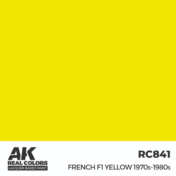 AKIRC841 - AK Interactive Real Colors French F1 Yellow 1970s-1980s 17 ml.