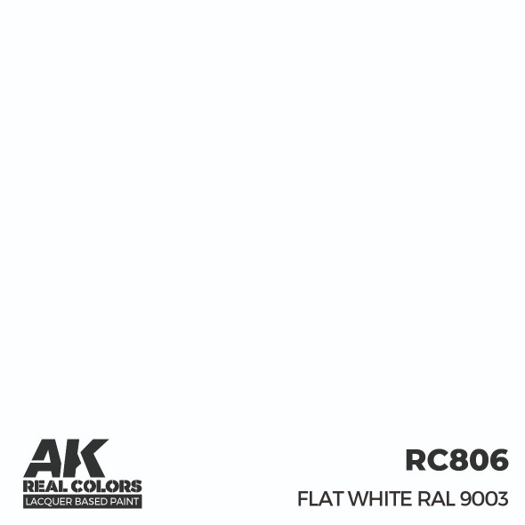 AKIRC806 - AK Interactive Real Colors Flat White RAL 9003 17 ml.