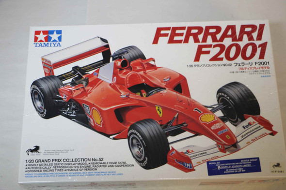 20054 - Tamiya 1/20 Ferrari F2001 Full-View F1 Car | Sealed Mint