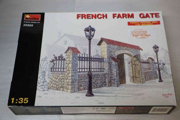 MIA35505 - MiniArt 1/35 French Farm Gate French Posters WWII included  WWHP112671