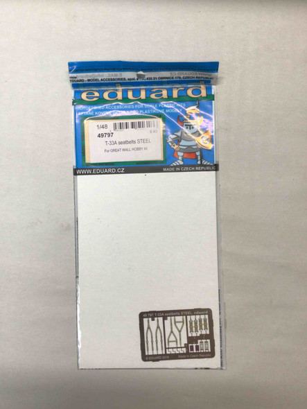 EDU49797 - Eduard 1/48 T-33A Seatbelts (Steel)
