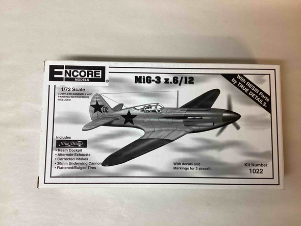 ENC1022 - Encore Models 1/72 MiG-3 z.6/12 WWHP112838