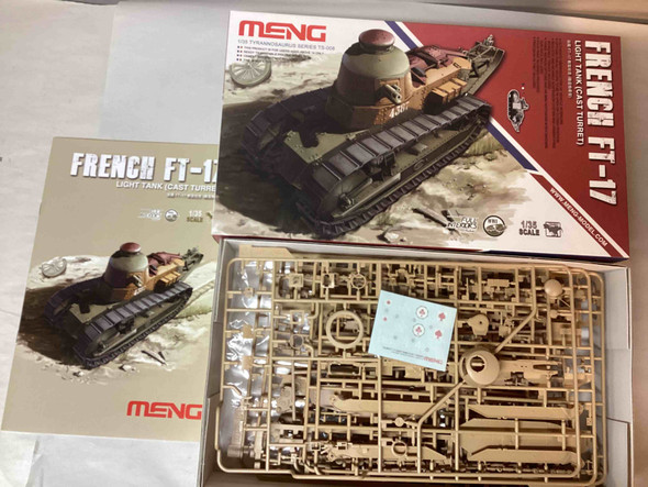 MENTS-008 - Meng 1/35 French FT-17 Light Tank - WWHP111434