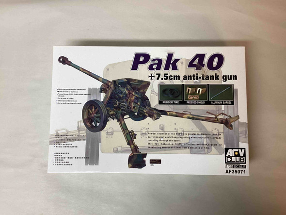 AFVAF35071 - AFV Club 1/35 Pak 40 75mm Anti Tank Gun - WWHP111486