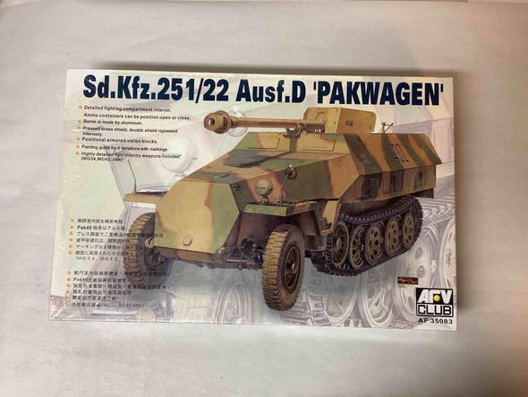 AFV35083 - AFV Club 1/35 Sd.Kfz.251/22 Ausf.D Pakwagen - WWHP111591