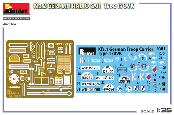 MIA35488 - Miniart 1/35 Kfz 2 German Radio Car Type 170 VK