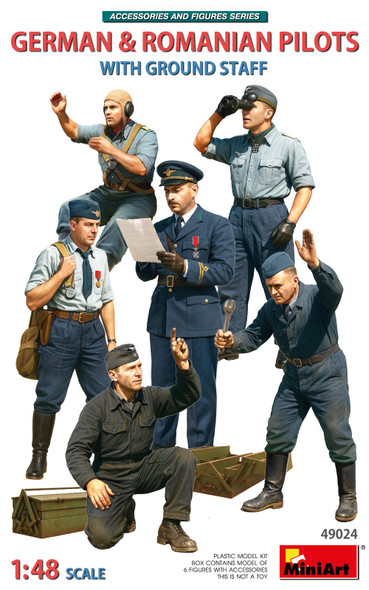 MIA49024 - Miniart 1/48 German & Romanian Pilots with Ground Staff