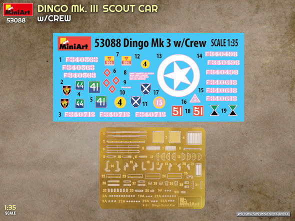MIA53088 - Miniart 1/35 Dingo Mk III Scout car with crew