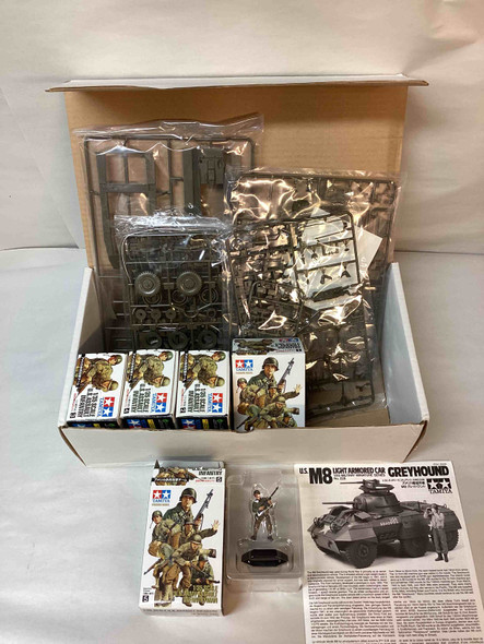 TAM89691 - Tamiya 1/35 U.S. M8 "Greyhound" & Assault Infantry Set - WWHP111677