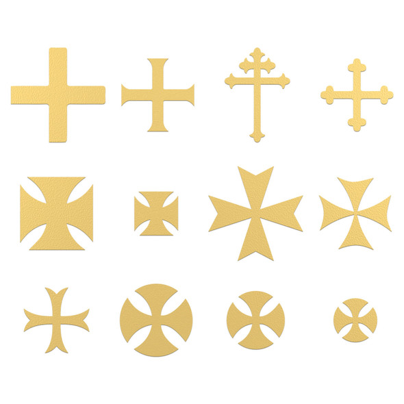 GSW2467 - Green Stuff World Photoetched Templar Crosses