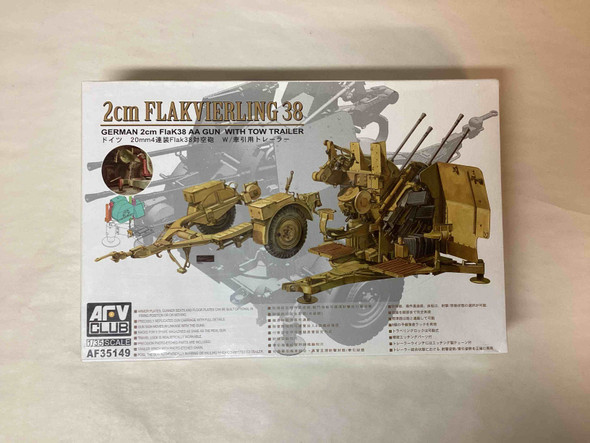 AFVAF35149 - AFV Club 1/35 2cm Flakvierkling 38 w/trailer - WWHP111757