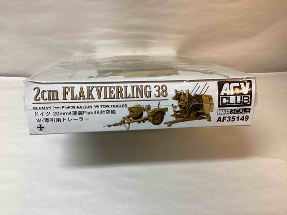 AFVAF35149 - AFV Club 1/35 2cm Flakvierkling 38 w/trailer - WWHP111757