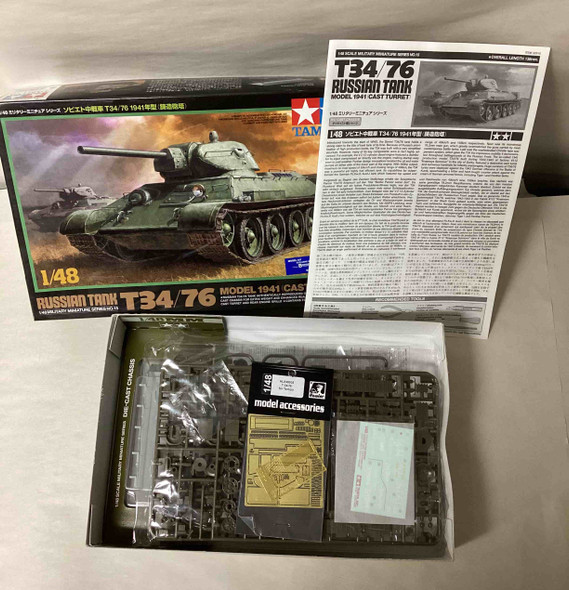TAM32515 - Tamiya 1/48 Russian Tank T34/76 1941 (Cast Turret) - WWHP111922