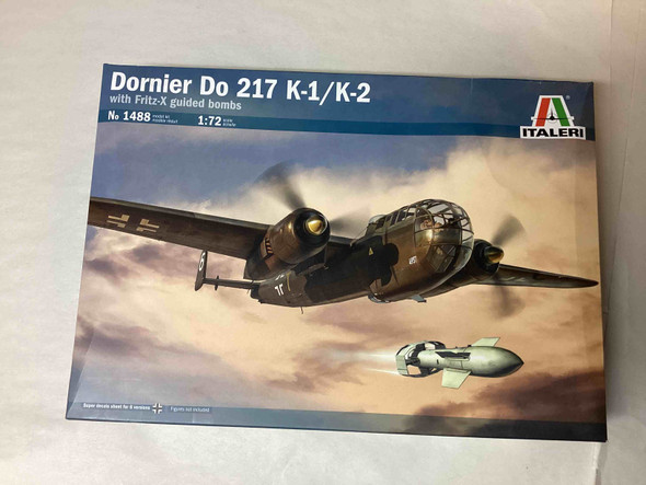 DP-ITA1488 - Italeri 1/72 Dornier Do217 K-1/K-2 with Fritz-X Bombs (Box Damage)