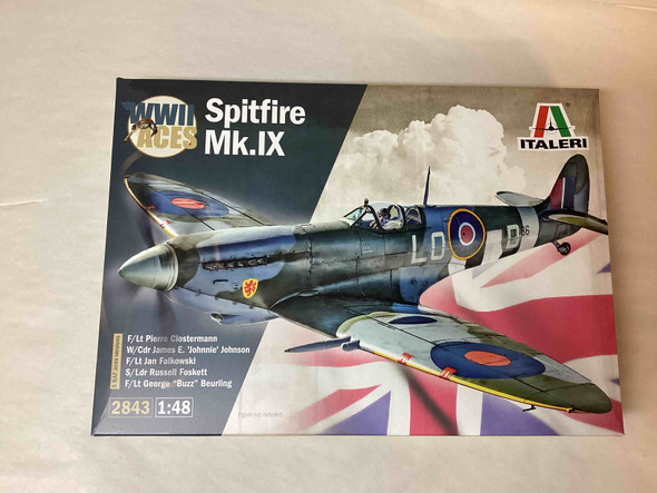 DP-ITA2843 - Italeri 1/48 Spitfire Mk IX Aces(Box Damaged)