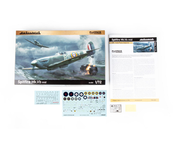 EDU70206 -  Eduard 1/72 Spitfire Mk.Vb Mid ProfiPACK