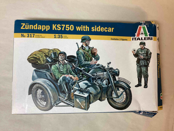 ITA317 - Italeri 1/35 Zundapp KS750 w/Sidecar - WWHP111943