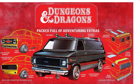 AMT1568 - AMT 1/25 1974 Chevy Van Dungeons & Dragons