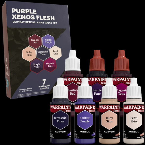 TAPWP8114 - The Army Painter Combat Se7ens Purple Xenos Flesh Paint Set