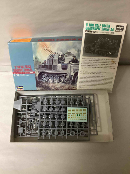 HAS31114 - Hasegawa 1/72 8 ton Half Track w/Quad 20mm AA - WWHP113025