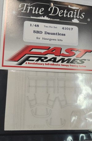 TRU41017 - True Details Fast Frames 1/48 SBD Dauntless