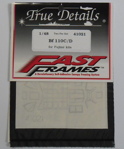 TRU41021 - True Details Fast Frames 1/48 Bf 110 C/D Fast Frames For Fujimi (Two Per Set)