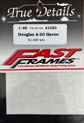 TRU41020 - True Details Fast Frames 1/48 Fast Frames A-20 Havoc