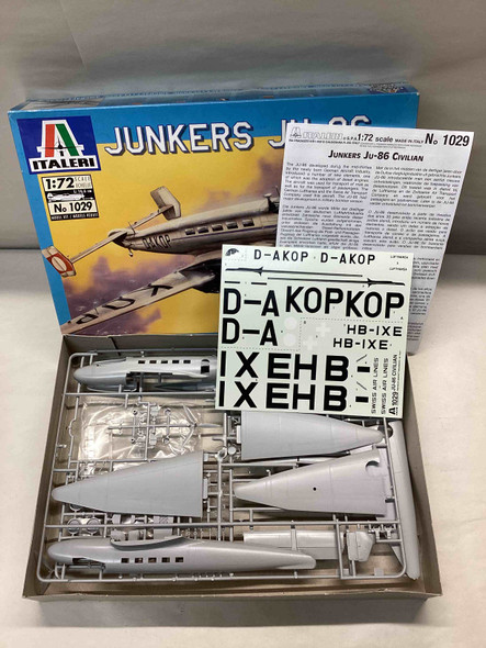 ITA1029 - Italeri 1/72 Junkers Ju-86 - WWHP113167