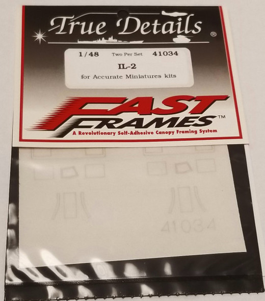 TRU41034- True Details Fast Frames 1/48  IL-2 For Accurate Miniature